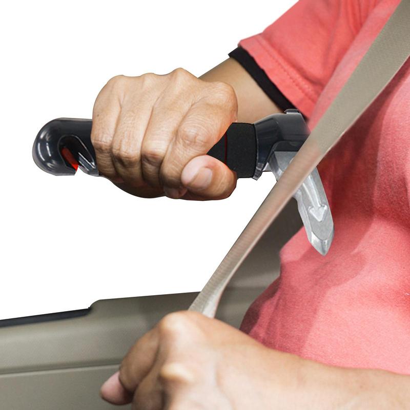 Car Door Handle Non-Slip Assist Bar Elderly Vehicle Standing Support Safety Hammer Mobility Aid Window Breaker Car Accessories