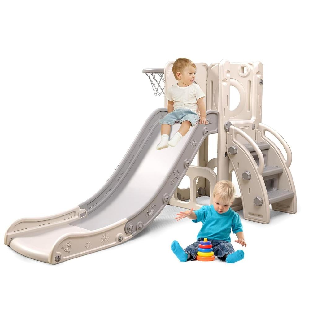 Folding Children's Slide for Indoor and Outdoor Use, Easy Assembly, Compact, Stylish, and Easy Storage, Perfect Birthday or Christmas Gift, 70kg