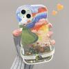 Rainbow Graffiti Suitable for Apple 15 Promax Mobile Phone Case Huawei Pura70 Bracket 16 Silicone 14 Anti-fall 13 Soft
