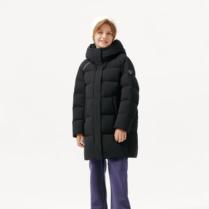 Tanboer Unisex Kids' Mid-Length Hooded Goose Down Winter Jacket 5550706A