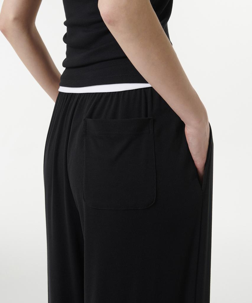 MUSINSA STANDARD WOMAN Women'S Soft Jersey Wide Lounge Pants 2-Pack