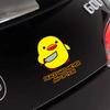 Little yellow duck reflective car stickers personalized fun waterproof warning labels stickers motorcycle decorative accessories