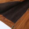 Womens Oversized Faux Sherpa Lined Turn-Down Collar Jacket Short Streetwear Coat In Contrast Color