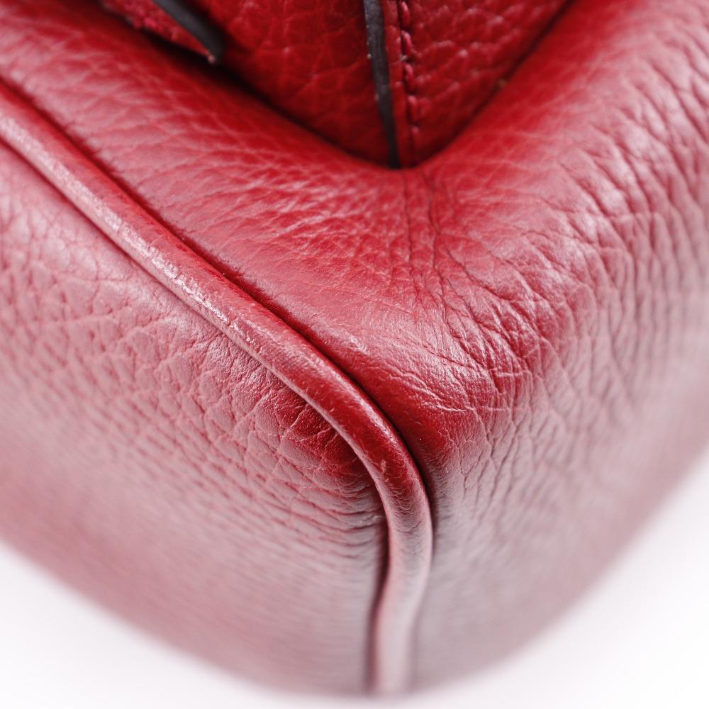 GUCCI Soho Backpack Daypack 536192 Interlocking ChainBackpack Red leather Women Used