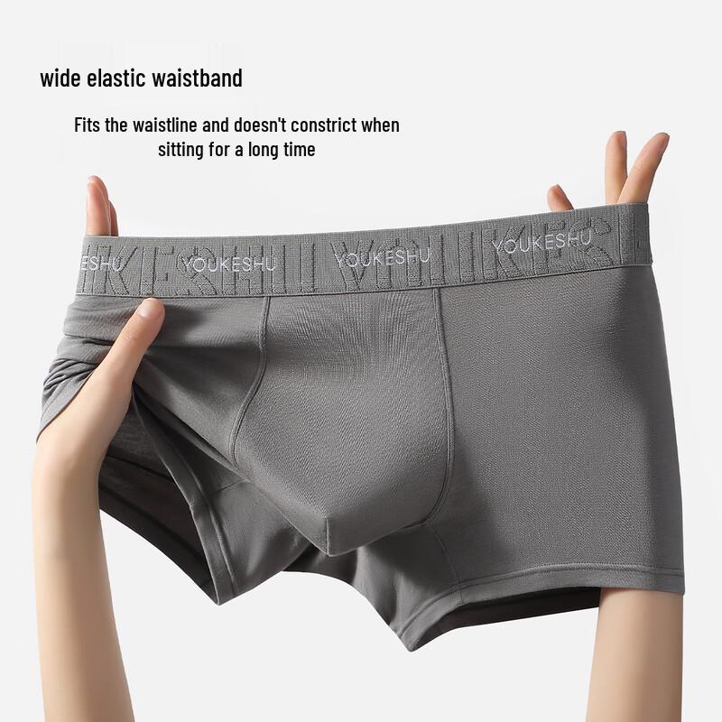 YOUKESHU Men's Modal Antibacterial Boxer Briefs