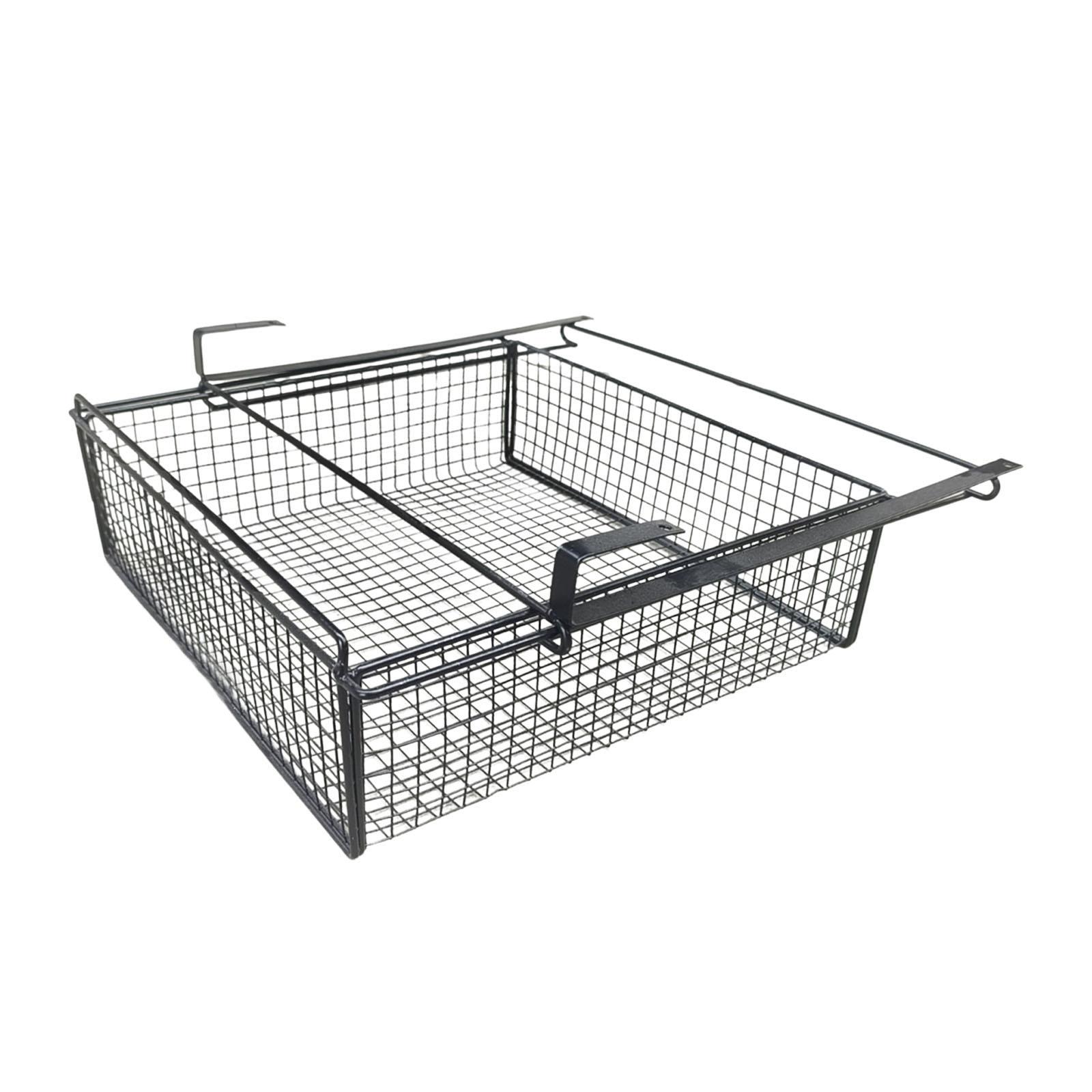 Hanging Pullout Drawer Basket,Storage Bin,Iron Storage Basket,Sliding under M чёрный