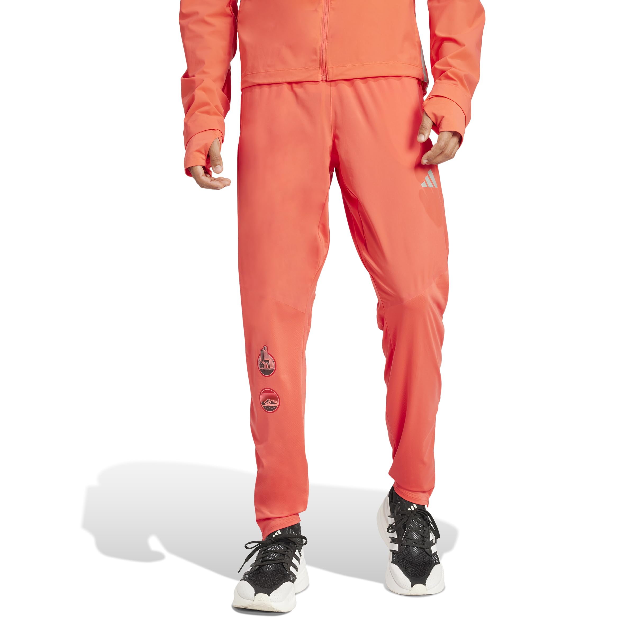 

Adidas Men s Adizero HE Running Pants, KUK29, Semi-Silent Red (JN6597), Size S