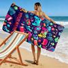 Name Custom Gamer Print Beach Towel, Large Soft Quick Dry Towel for Beach Camping Swimming
