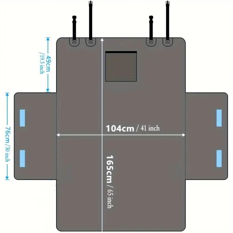 Waterproof Pet Car Trunk Mat for Dogs, Hot-selling Cross-border Item. Perfect for Keeping Your Car Clean While Traveling with Pets.