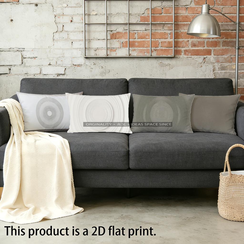 Geometric Circle Pattern Pillowcase Suitable For Sofa Bedroom Car Pillow Cover Cushion Rectangular Back Cushion