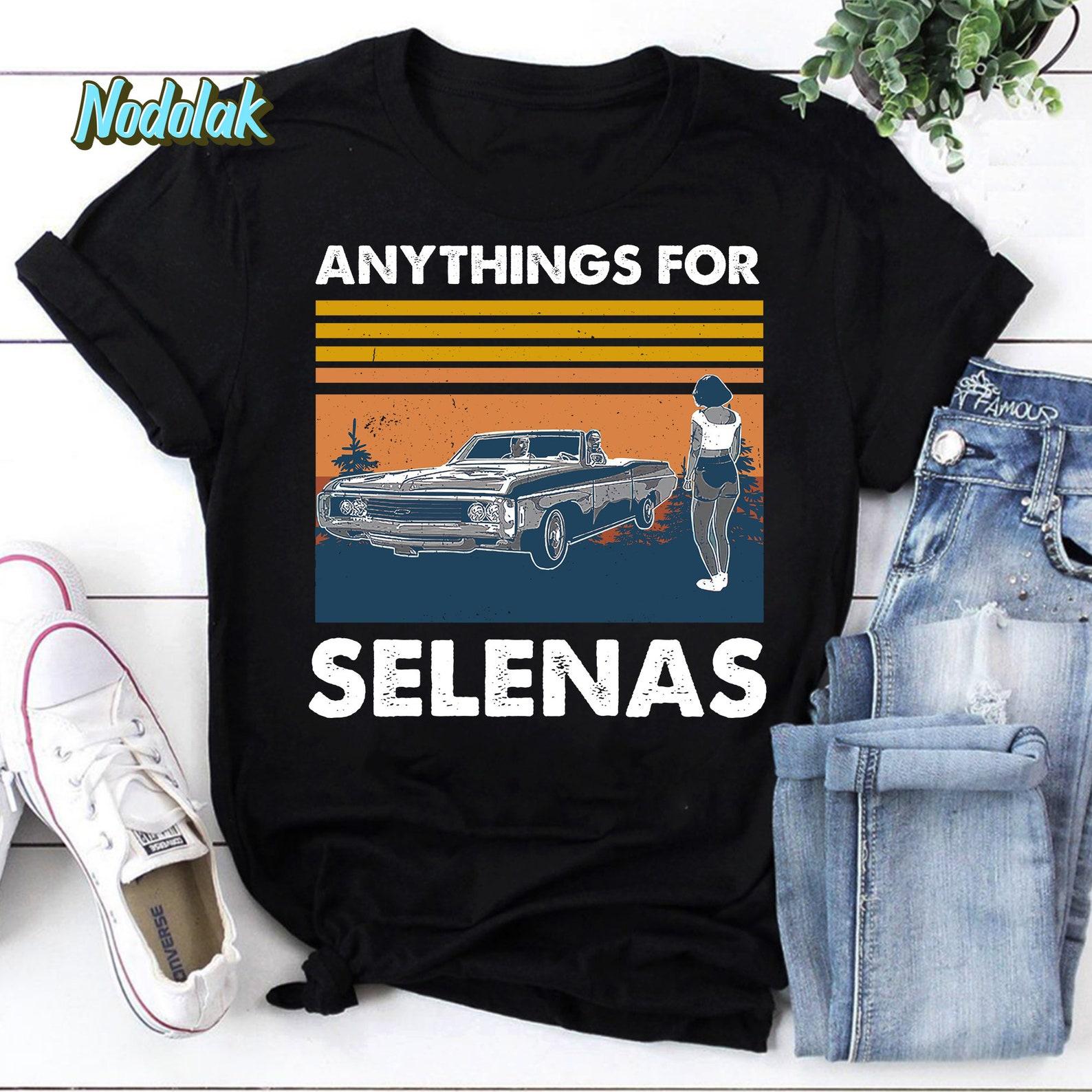 Anything For Selenas Vintage T-Shirt, For Selena Lover, Selena Shirt, La Reina Del Tejano Shirt, La Cantante Shirt, Selena Quintanilla Shirt XL
