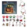 24 Days Christmas Advent Calendar Ring Necklace Earrings 2023 New Year Countdown Advent Calendar Christmas Gift for Girls Kids