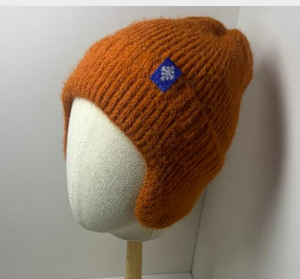 

Унисекс Зимняя Вязаная Шерстяная Шапка-Ушанка - Теплая Флисовая Шапка-Бини Снежинка для Ношения на Открытом Воздухе