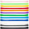 12pcs Towel Bands Silicone Rubber Towel Bands 12x0.4 Inches for Beach Chair Stretchable Chair Bands Beach Towel Clips for Beach Pool & Cruise Chairs