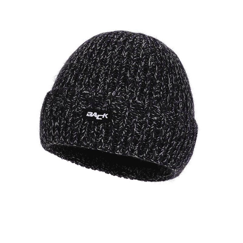 Winter Outdoor Warm Knitted Wool Hat Men's Fleece Cold-Proof Hat Scarf Two-Piece Set Windproof Ear Protection Cap