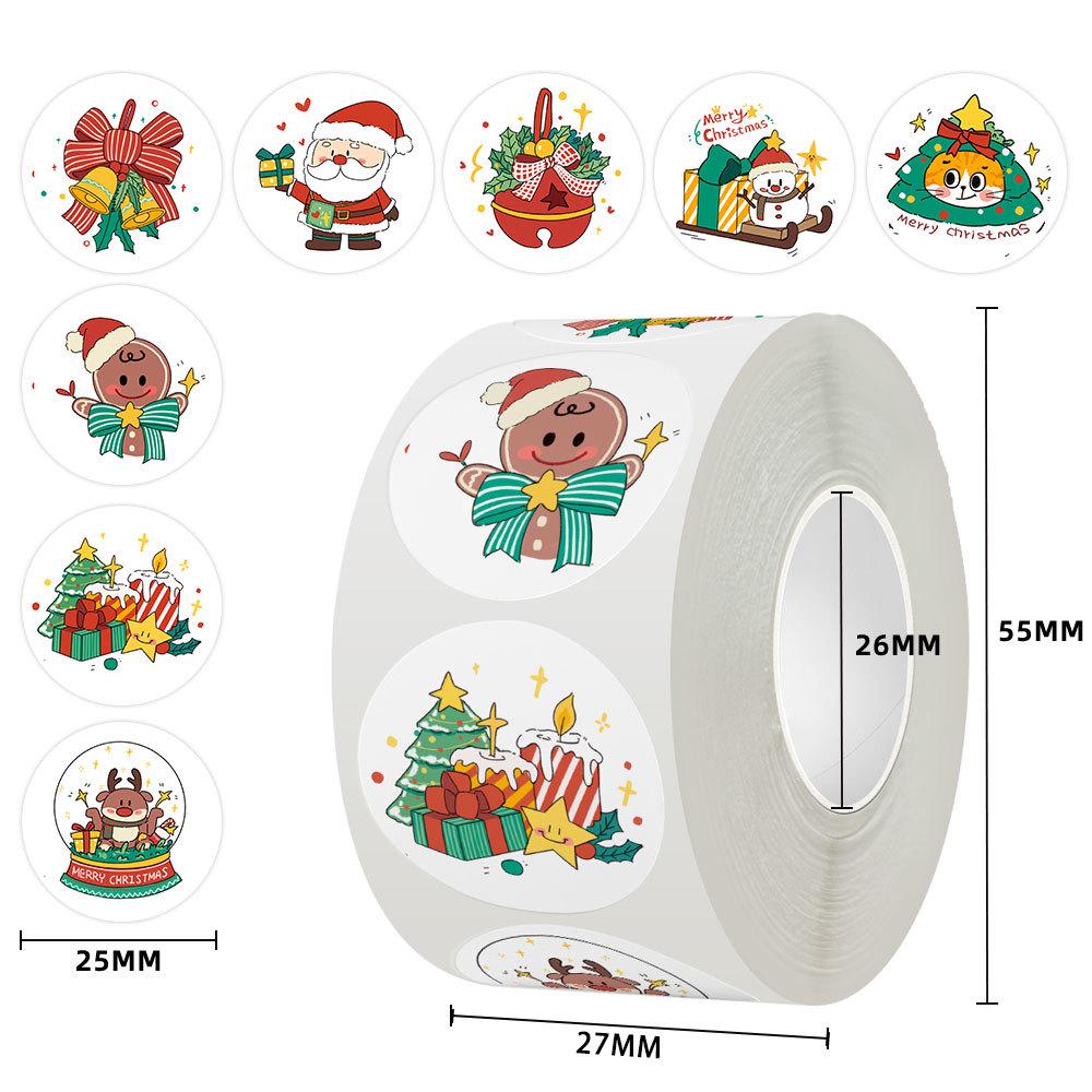 Cartoon Christmas Gift & Reward Self-Adhesive Stickers