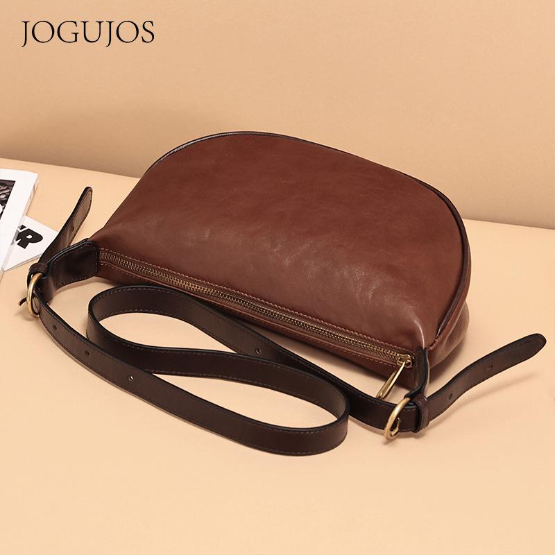 Top-Selling Women's Retro Genuine Leather Shoulder Bag - Casual, High-End Commute Crossbody Style