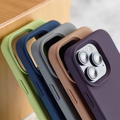 Luxury Liquid Silicone Case for Apple iPhone 16 15 Pro Max Candy Color Full Protective Cover for iPhone 14 13 12 11  Pro Max XR X XSMax