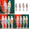 Intricately Carves Wood Soldier Christmas Soldier Festival Christmas  Soldier Decorations Fine Craft