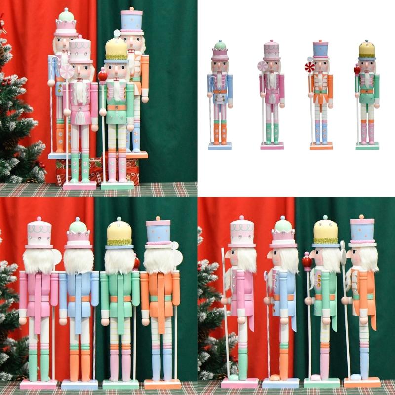 Intricately Carves Wood Soldier Christmas Soldier Festival Christmas  Soldier Decorations Fine Craft