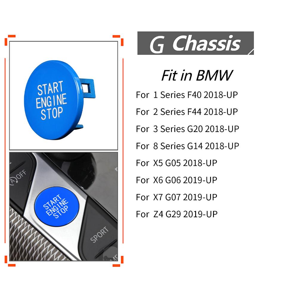 Car Engine Start Button Ignition Cover For BMW Z4 G29 G20 X5 G05 X7 G07 G14 G15 G16 X3 G01 F97 Stop Switch Accessories Styling