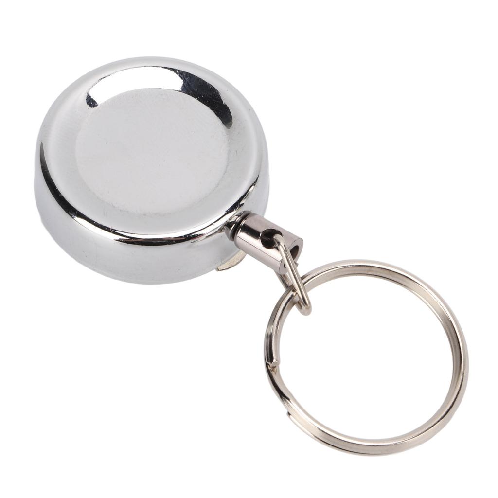 Wysoka wytrzymałość stalowy brelok z drutu metalowy zwijany brelok antyzaginieniowy klips do paska
