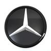 Calandre avant 3D Miroir Étoile Emblème Logo Noir Brillant et Argent Chrome Pour Mercedes Benz Classe E W213 2016-2020 E200 E2