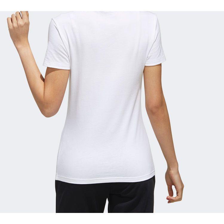 Adidas Neo Essential Logo Tee Women Tops White FP7873