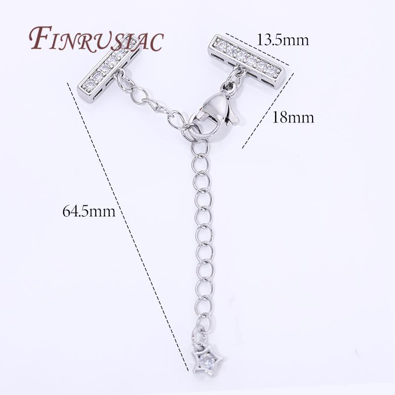 18K Gold Plated 3-row Pearl Necklaces Connectors,Extension Chain with Lobster Clasps For Jewelry Making Supplies DIY Accessories