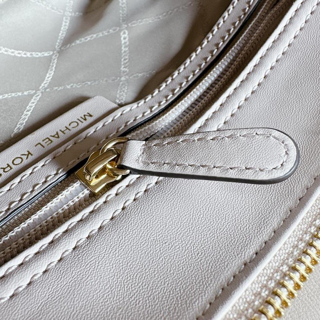 Michael Kors Shoulder Bag Handbag Cowhide Pink Beige Women Used