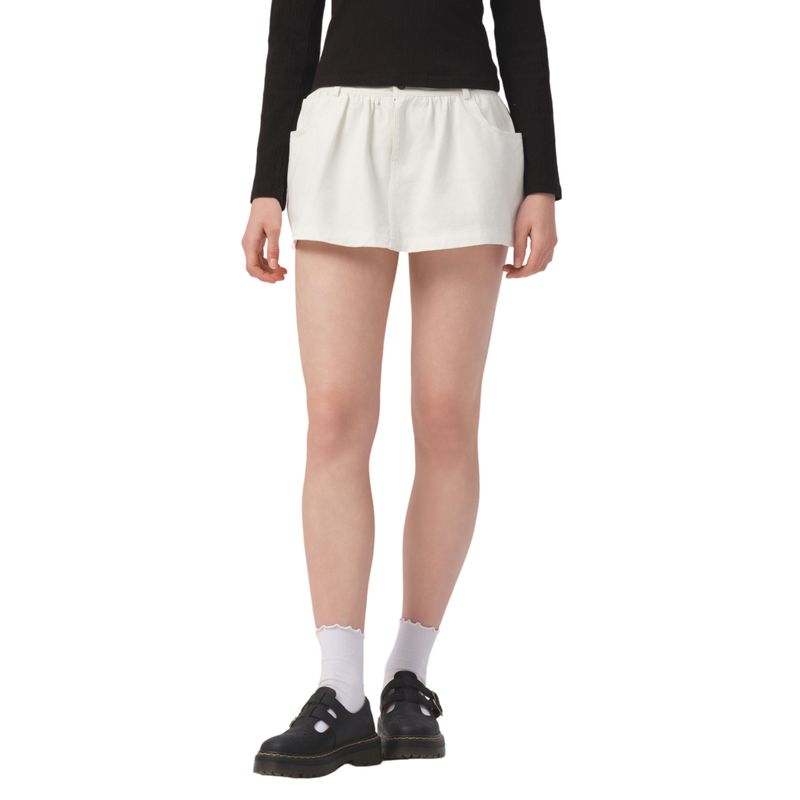 

Yescci American vintage Kaki Two-Tone Pettiskirt Skirt Classic White M