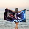 1pc Venom3 Beach Towel with Custom Name, Beach/Swimming/Bath/Picnic/Camping Towel, Suitable for Seaside Beaches