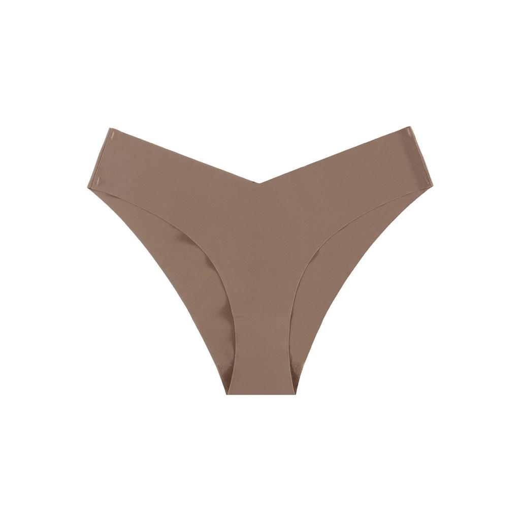 Seamless Ice Silk Low-Waist Briefs for Women - Breathable, Quick-Dry, Pure Cotton Crotch, Large Size Yoga Sports Underwear