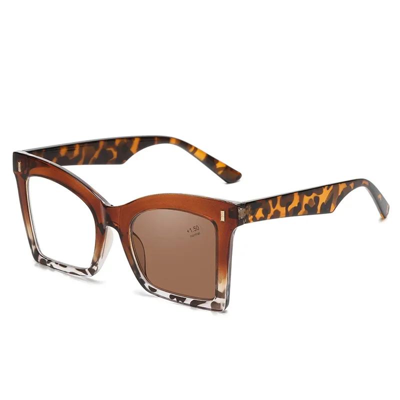 New Fashion Color Blocked Cat Eye Women'S Sunglasses Outdoor Neutral High Quality Personalized Uv400 Sunscreen Glasses