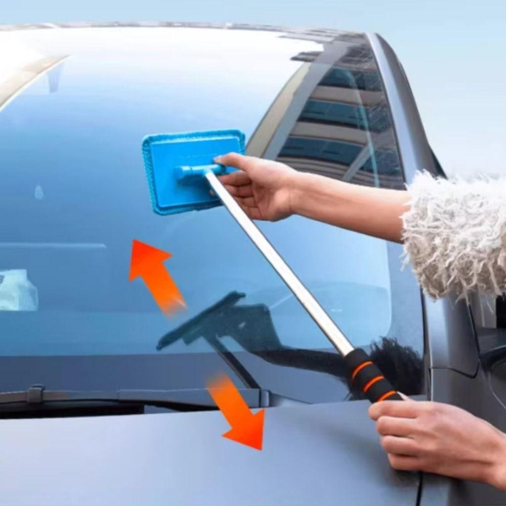 Windshield Car Window Cleaning Brush Retractable Dust Removal Brush New Long Handle Car Wash  Car