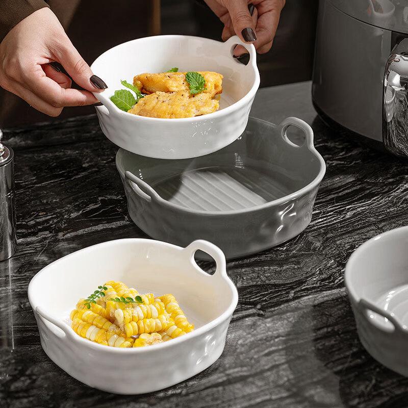 Qianxing Ceramic Double-Handle Versatile Bowl