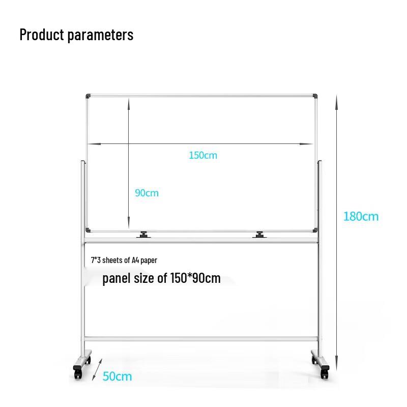 Deli H-Type Double-Sided Magnetic Whiteboard with Stand