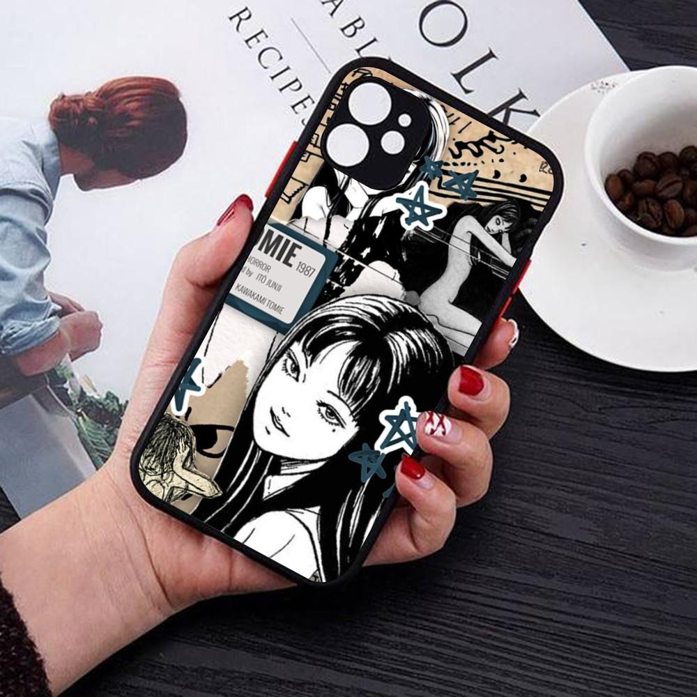 Japan Anime Tomie Kawakami Phone Case For IPhone 14 11 12 13 Mini Pro Max 8 7 Plus X XR XS MAX Translucent Matte Cover