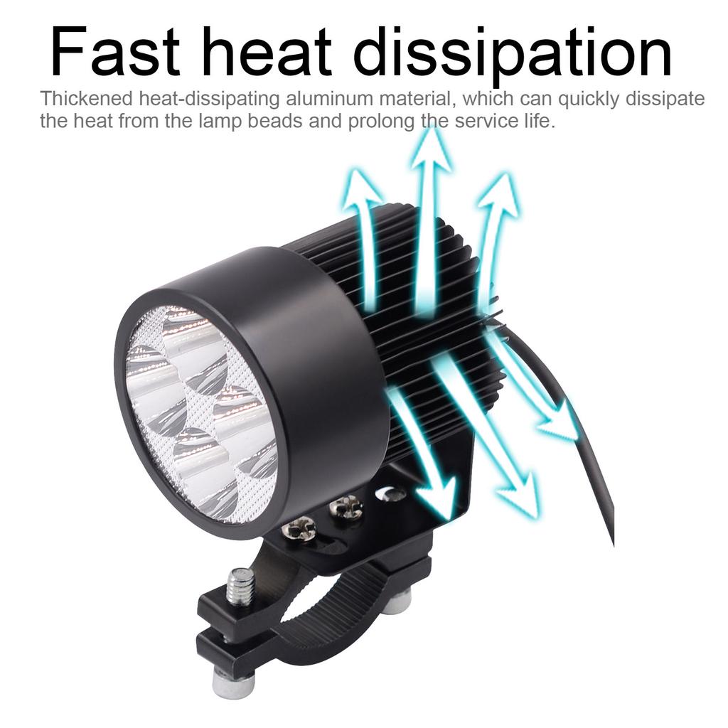 12V-85V 20W Lampă LED Far Motocicletă E-bike Accesorii Auto