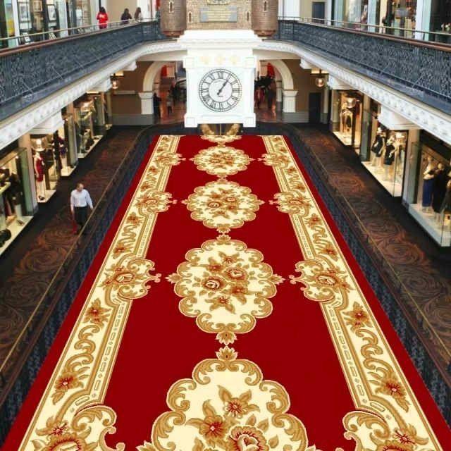 Retro Long Corridor Carpet Runners Aesthetic Luxury Hotel Hallway Decoration Home Aisle Non-slip Long Mat Walkway Rug Washable