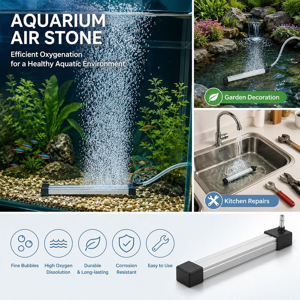 1Pcs 20/40cm Nano Bubble Bar Nano Bubble Curtain Fish Tank Aerator  for Aquarium Fish Tank