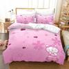 Kids' Three-piece Bedding Set - Cartoon 3d Digital Print Duvet Cover and Pillowcase Set