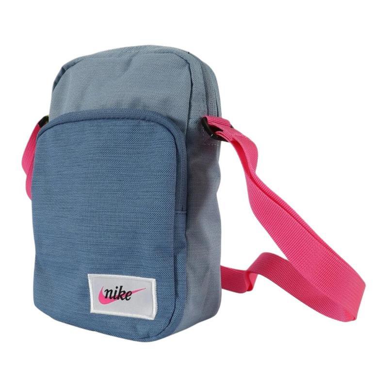 Nike Heritage Polyester Shoulder Bag, Crossbody Bag Trumpets Women's Blue Casual BA5809-420