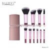 Crystal Handle 10-Piece Mini Makeup Brush Set: Portable Travel Contouring, Eyeshadow & Powder Beauty Tools.