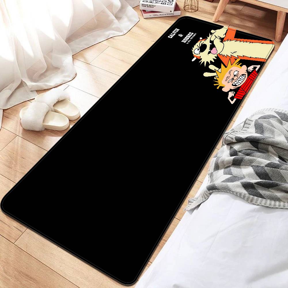 Book C-Calvin And H-Hobbes Floor Mat Rectangle Anti-slip Home Soft Badmat Front Door Indoor Outdoor Mat Hotel Decor Mat