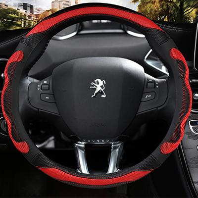 Capa de Couro Microfibra para Volante de Carro Para Peugeot 208 2012~2018 Peugeot 308 2014~2021 2008 2013~2018 Acessórios Automotivos