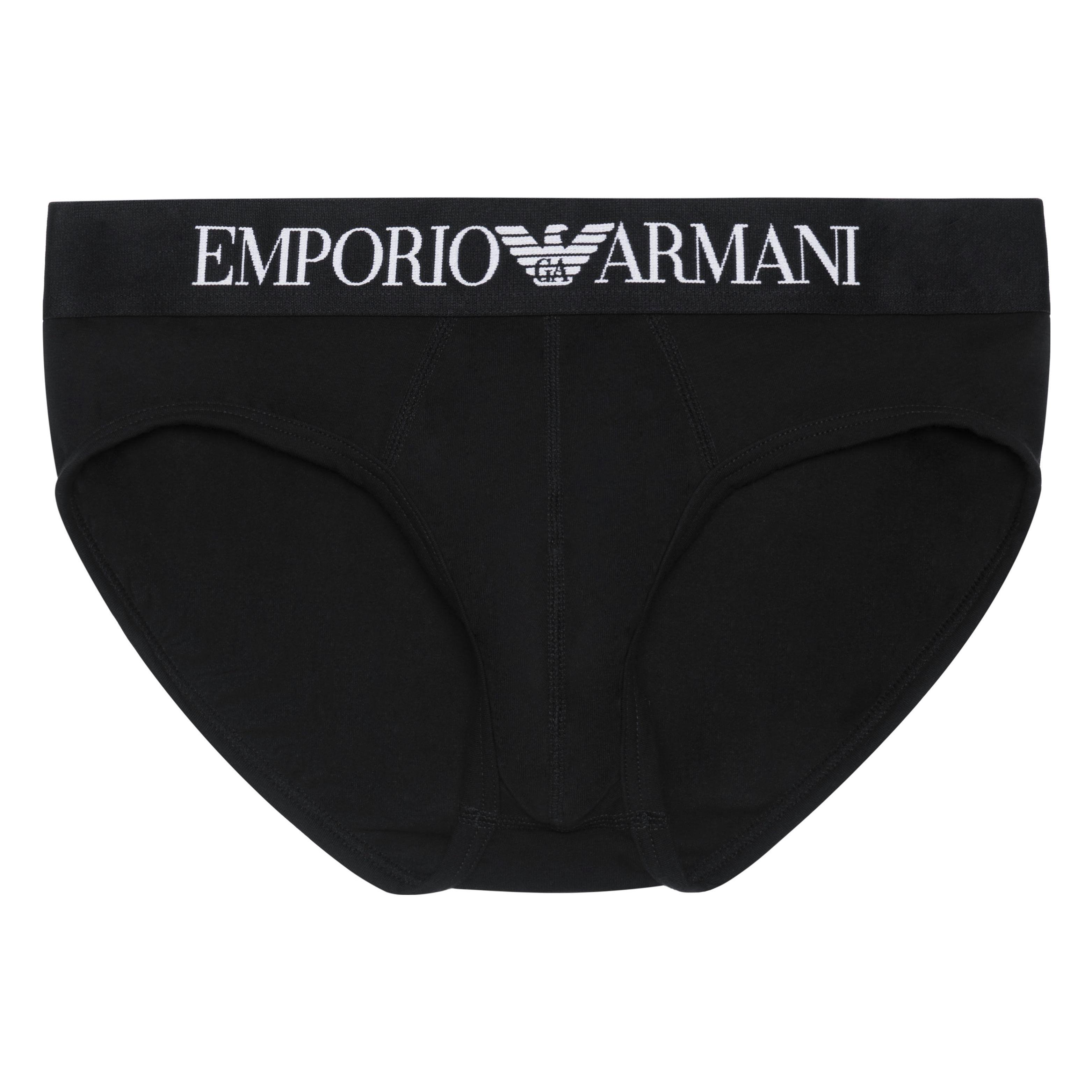 Emporio Armani SS22 Треугольное мужское нижнее белье с принтом логотипа Черный 111285-CC729-00020 M