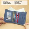 Men's Wallets Vintage Short Bifold Wallet with ID Window Deep Cash Pockets RFID Blocking Credit Card Holder Gifts