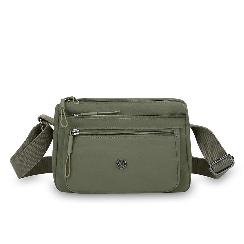 Nylon Small Square Bag Women's Shoulder Crossbody Bag Multi-Layer Mother Bag