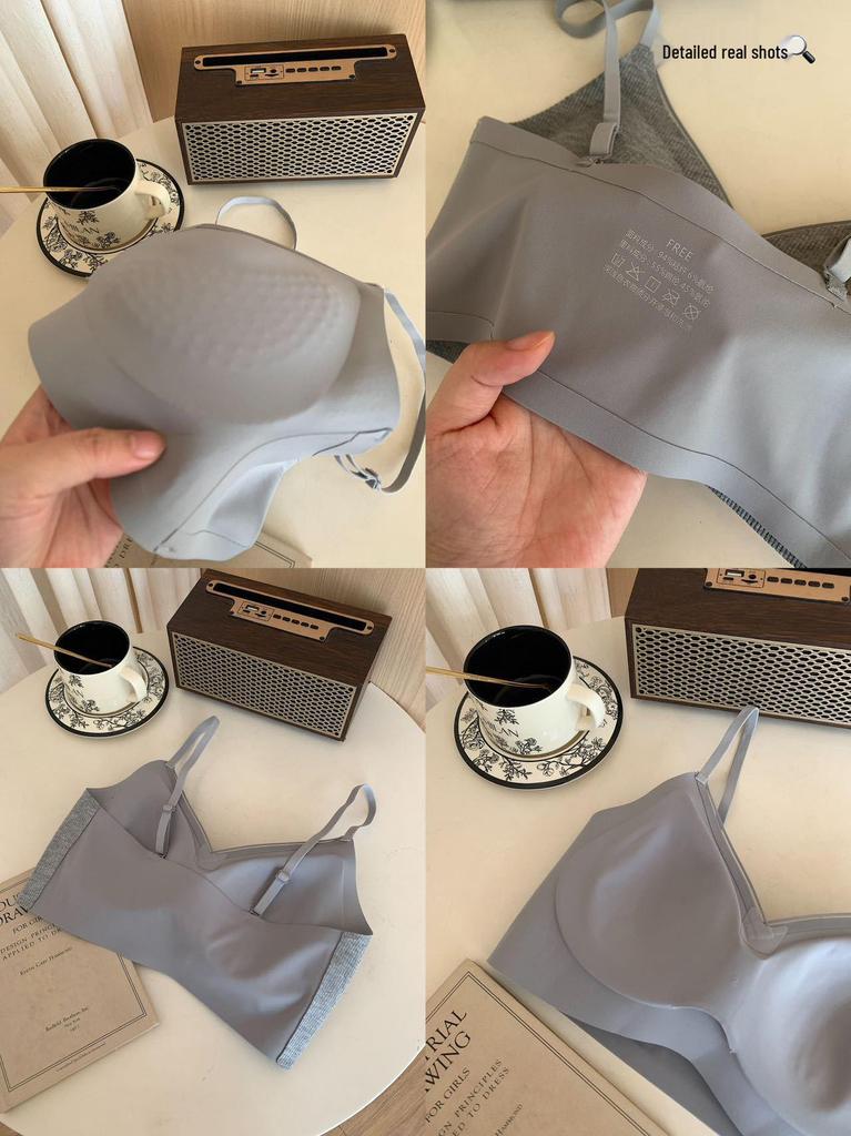 Invisible Push-Up Bra with Seamless Design Enhances Look, Comfortable Breathable Fit, Fixed Cup, and Beautiful Strappy Back